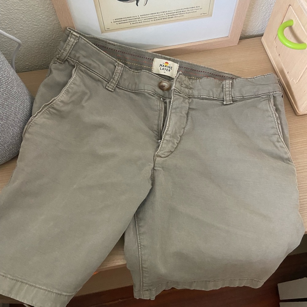Marine Layer Casual Khaki Shorts for Men